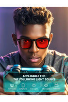Blue Light Blocking Glasses Photochromic Lens Sunglasses Anti Eyestrain and UVA/UVB for Women and Men