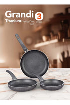 3-Piece Non-Stick Titanium High thickness Frying Pan Set