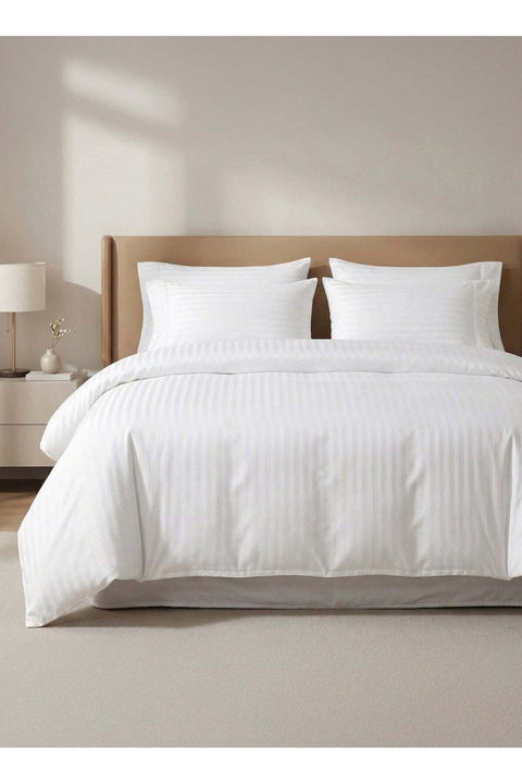 Good Sleep 6 Piece Set | White | King Size | 220x240cm | Duvet Cover, Fitted Sheet, Pillow Cases