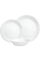 Vitrelle Glass Dinnerware, 12pc Set, Corning White