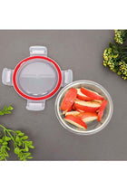 Glass Airtight Container Clear/Pink