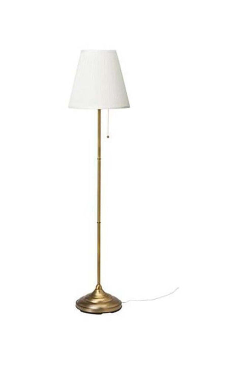 Floor Lamp Metal 60 watts White/Gold 155x28x36cm