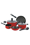 9-Piece Aluminium Non-Stick Coating Durable Design Non-Slip Ergonomic Handle Kitchen Cookware Set