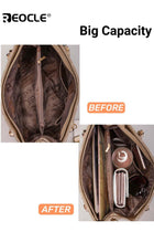Women's 4 Pcs Handbags Tote Bags Shoulder Bag Set PU Leather Top-Handle Bag Large Shoulder Bag Crossbody Clutch Purse