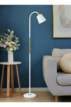Modern pleated aesthetic floor lamp, living room pole lighting, 3 colors brightness work lamp
