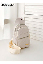 Women's Quilted Sling Bag with Multi-Zip Pockets Stylish Functional Bag for Daily & Outdoor Use