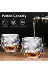 Whiskey Glasses Set of 2,Crystal Old Fashioned Glasses-Luxury Collection,Perfect for Scotch Bourbon Rocks Cognac Vodka Gin Tequila Rum Liquor,Whiskey Gifts for Men