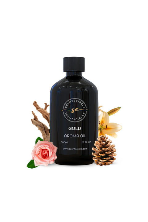 Gold Aroma Diffuser Oil 500ml | Signature Luxury Fragrance Oil