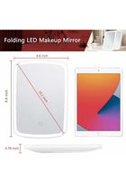 Makeup mirror touch screen vanity mirror with LED brightness adjustable portable USB rechargeable