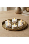 New In Led Candle Set Of- 6 3.8X3.5Cm White