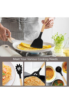 Cooking Utensils Set, 19 Kitchen Set with 11 Pieces Spatula, Heat Resistant Silicone, 6 Piece Knife Set