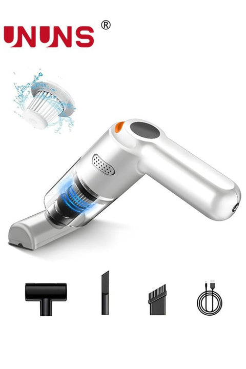 HandHeld Cordless Cleaner,High Power USB Rechargeable Vacuum Cordless With 3 Suction Head,Hand Vacuum With Large Dirt Bowl,Washable Filter And Cleaning Brush