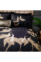 Laurence Llewelyn-Bowen - Kireina - 100% Cotton Duvet Cover Set - Double Bed Size in Black/Gold