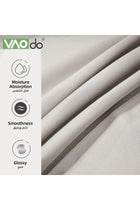 4 Pieces Queen Duvet Cover Set, Washable Ice Silk Quilt, Absorbs Heat To Keep Cooling, Gray