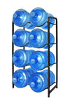 5 Gallon Water Bottle Holder 8 Trays Water Jug Rack 4-Tier Water Bottle Rack Reinforced Steel Rack for Water Storage Water Bottle Storage Rack for 10 Bottles