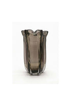 New In Mirabella Glass Vase 15X15X30 cm -Brown