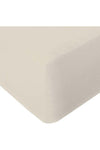 Fitted Sheet for Bed Beige King Size 200 x 200 cm - 100% Microfiber - 40 cm Deep Pocket