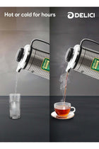 Glass Liner Vacuum Flask (DGFK 1900), 1.9Liters Capacity, Vacuum Insulation, Stainless Steel Body