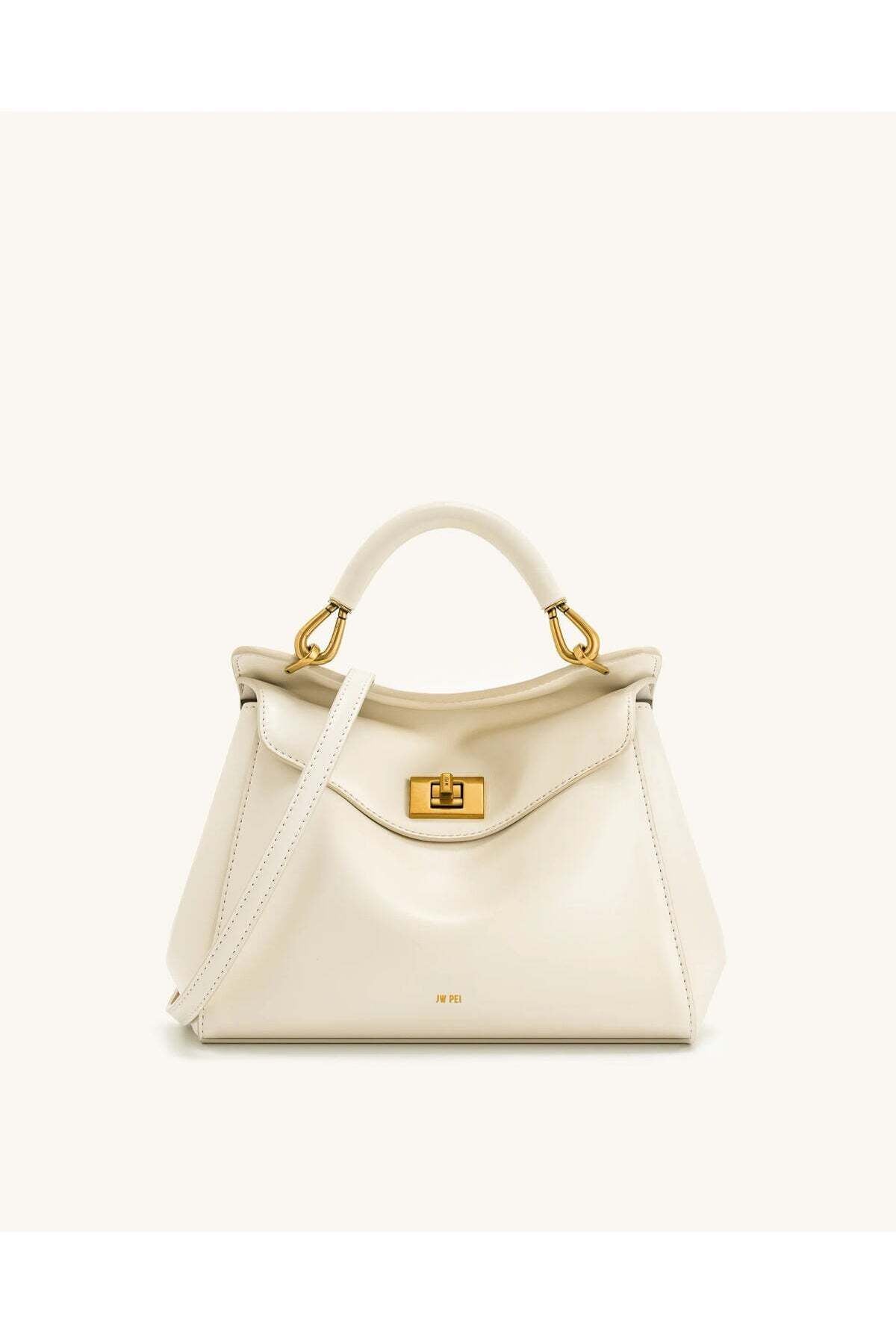 Lucia Classic Top Handbag - White