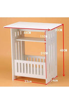 Functional Nightstand & Coffee Table – Square Design with Storage for Bedroom & Living Room