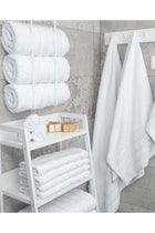 Safi Plus Towel Set Luxury Hotel Quality 600 GSM Genuine Combed Cotton, Super Soft & Absorbent Family Bath Towels 6 Piece Set - 2 Bath Towels, 2 Hand Towels, 2 Washcloths - Bright White
