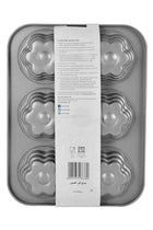 Bakemaster 2 Flower Cakelette Pan Grey 34.6 x 26.2 x 4.5cm