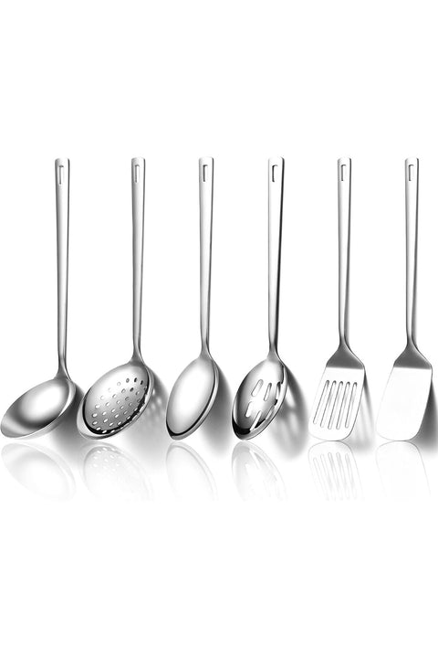 6PCS Kitchen Utensils Set, Cooking Utensils Set, Stainless Steel Kitchen Accessories, Kitchen Set
