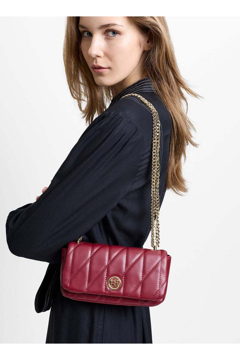 Women Burgundy Aura Shoulder Bag