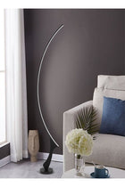 2 Pieces Classic Temperature & Step Less Dimmable Brightness Minimalist Arc Standing Floor Lamp LED Light