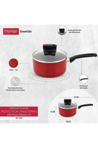 Safecook With Nonstick Saucepan, Red, 20 cm, Aluminum