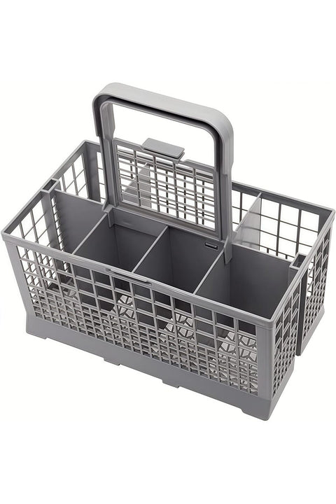 Universal Dishwasher Utensils Silverware Cutlery Basket Compatible with Maytag, Samsung, Kenmore,GE, Bosch, Whirlpool, KitchenAid and Many More (Gray)