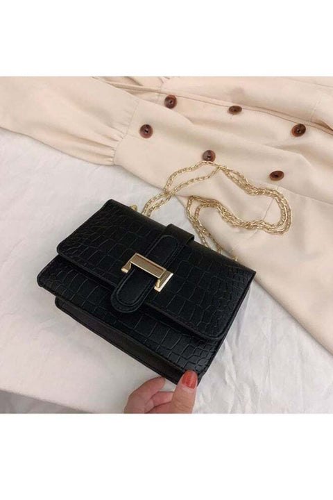 Women's Crocodile Pattern Shoulder Bag, Ladies PU Leather Crossbody Bag Sling Bag Side Bag Small Square Bag