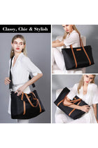 Laptop Tote Bag for Women Waterproof Shoulder Bag with 16 inch Computer Compartment Beach Handbag Lightweight Large Capacity for Work School Travel Beach College Teacher