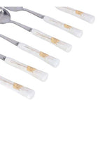 6-Piece Tea Spoon Set White/Yellow/Silver