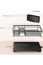 Dish Drying Rack, Stainless Steel Dish Rack with Drainboard for Kitchen Counter and Sink, Dish Drainer with Removable Utensil Holder