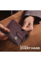 RFID Protected Brown Nappa Leather Wallet for Men|5 Card Slots| 1 Coin Pocket|2 Hidden Compartment|2 Currency Slots|1 ID Slot|with Easy Access Card Container