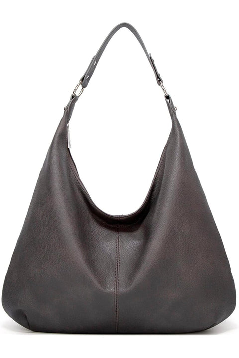 Ashioup Hobo Bags for Women, Soft PU Leather, Loose Shoulder Bag, Zipper Wallet