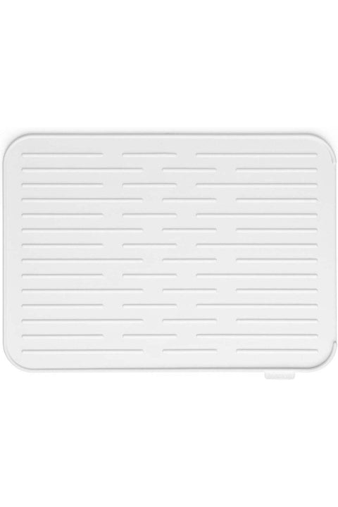 Silicone Dish Drying Mat, Light Grey, 43.8 x 32.5 x 0.9 cm