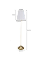 Simple Morden Three-Color Standing Floor Lamp With Led Bulb for Living Room Bedroom Office White/Gold