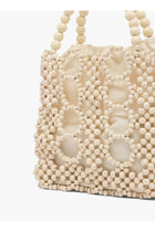 pearl embroided statement bag