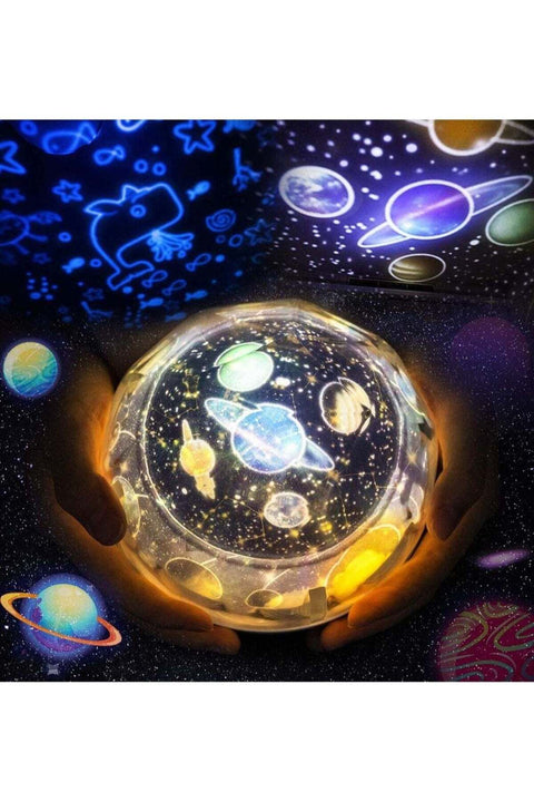 Gifts for 3-8 Year Old Boys Star Night Light Kids Lights Projector Girls Toys Constellation Rotating Baby Home Decoration Birthday 5 Sets of Film