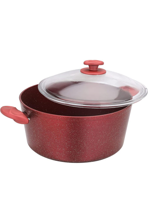Aluminium Casserole With Durable Granite Coating, Purple, Rf10256