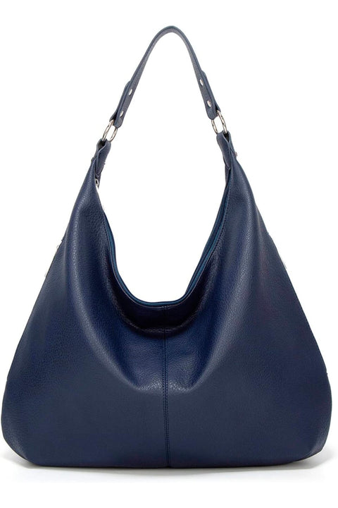 Ashioup Hobo Bags for Women, Soft PU Leather, Loose Shoulder Bag, Zipper Purse
