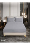 Bedding Fitted Sheet - Fits 200x200 Cm For Super King Bed - 3 Pcs (1 Fitted Sheet and 2 Pillowcases) - 35 Cm Deep Pocket - Solid Bed Sheet