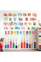 Kids Alphabet Wall Stickers for Classroom: Baby Room Nursery Playroom Bedroom Wall Decals - Peel and Stick ABC Letters Learning Educational Animal Colors