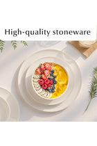 - Dinnerware Sets for 8/24-Piece Modern Stoneware Dish Set/Tableware – Dishwasher and Microwave Safe – Luxe Collection