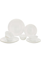 Opal Wear Dinner Set, 12Pc, Beautiful Elegant Design, Dishwasher Safe/Freezer Safe, White