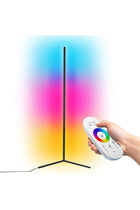 DUSALA Remote Control RGB LED Corner Floor Lamp Multicolour