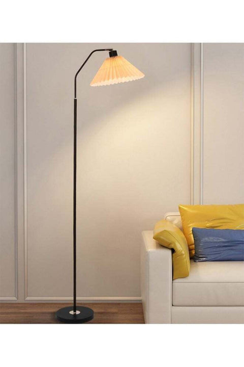Pleated Floor Lamp,Standing Reading Light For Living Room, Bedroom, Office, Home ,Adjustable Lampshade