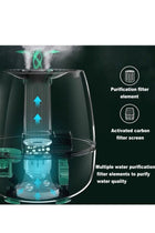 6.8L Double Spray Air Humidifier - Large Capacity Essential Oil Diffuser - Moisturizing Machine - Fragrance Diffuser - Auto Shut-Off - With Remote Control